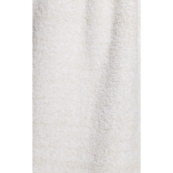 Barefoot Dreams CozyChic Robe Heather Stone/White Size 2 (med) - Picture 3 of 8